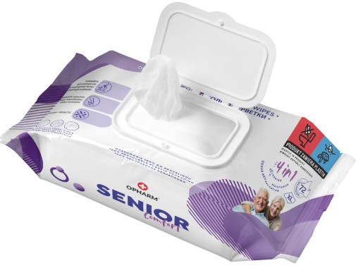 Chusteczki higieniczne nawilżane do mycia Senior Comfort 4w1 72 szt Opharm