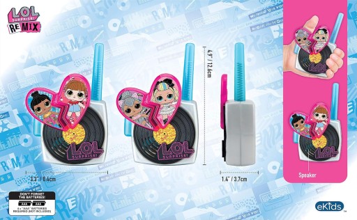 Walkie talkie dla dzieci L.O.L. Surprise wielokolorowy