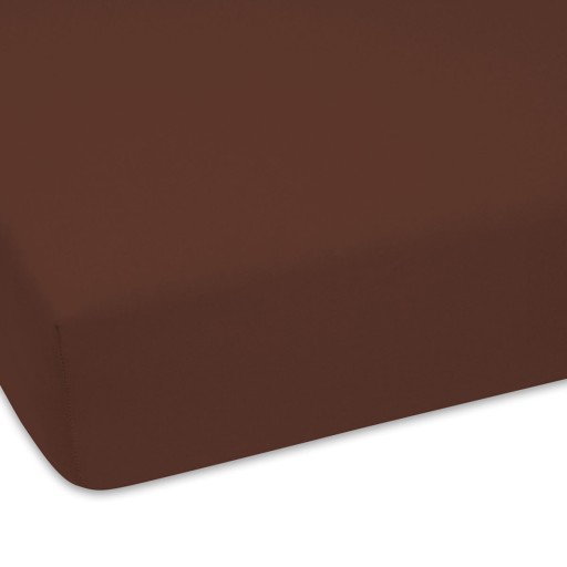 Prześcieradło 70x180 cm 100% bawełna jersey brąz