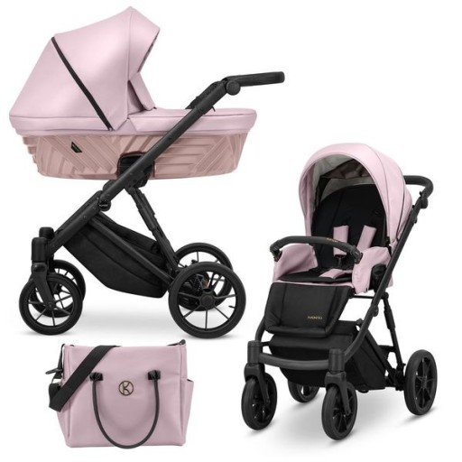 Wózek Dziecięcy 2w1 Ivento KUNERT 13 Eco Pink Metalic Róż Eko Skóra