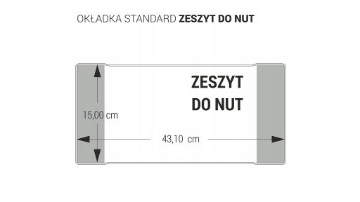 Okładka A5 Biurfol 21,2 cm x 30,3 cm zeszyt do nut
