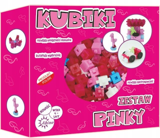 Klocki Abino Kubiki Pinky