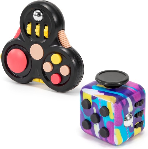 KOSTKA ANTYSTRESOWA ZABAWKA FIDGET PAD DLA DZIECI ADHD NIESKOŃCZONA AUTYZM