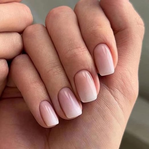 Zdjęcie oferty: Sztuczne paznokcie 24 sztuki Różowy biały gradient. (11)