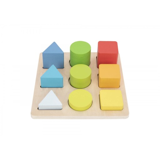 SORTER EDUKACYJNA UKŁADANKA DREWNIANA KLOCKI FIGURY GEOMETRYCZNE TOOKY TOY