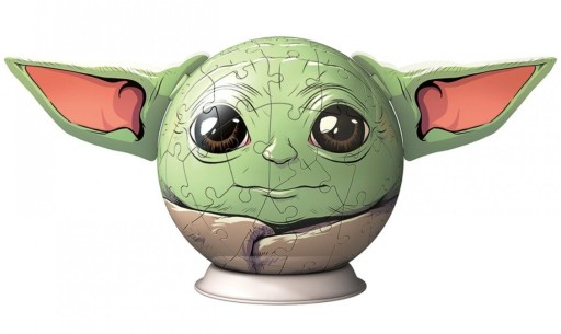 Ravensburger Puzzle-Ball Star Wars: Baby Yoda z uszami, 72 szt