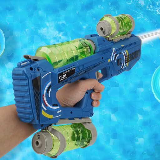 ELEKTRYCZNY PISTOLET NA WODĘ, AUTOMATYCZNY PISTOLET NA WODĘ (NIEBIESKI)