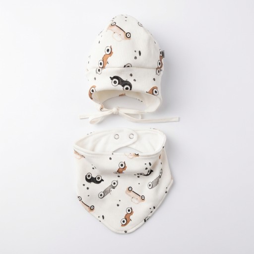 CiuchCiuch czapka niemowlęca komplet rozmiar 46-48 cm
