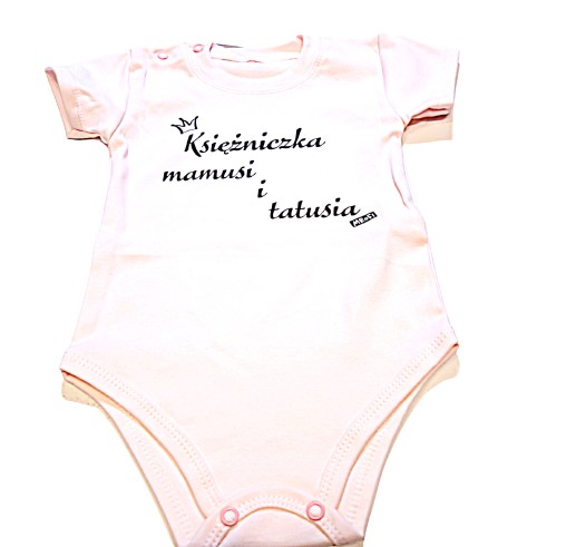 BODY NIEMOWLĘCE krótki rękaw dla dziewczynki Bawełna śmieszne napisy 86