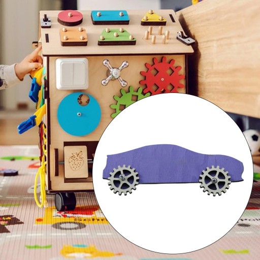 DIY Busy Board Motor Skills do zabawek podróżnych 1 2 3 lata urodziny fioletowy