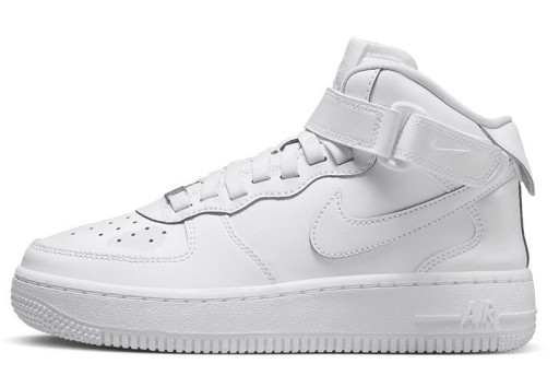 Klasyczne buty Nike Air Force 1 Mid Easyon GS rozmiar 32 białe