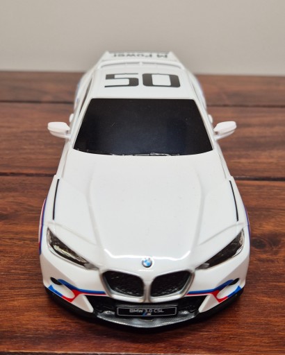 Autko Zdalnie Sterowane BMW 3.0 CSL Białe Samochód Auto Na Pilot 2,4GHz RC