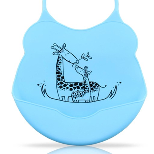 Śliniaki dla niemowląt - Giraffe_Blue