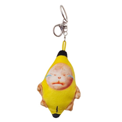 Bananowy pluszowy miękki wiszący urok w stylu A brelok