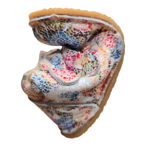 OBEX FLOWER BUTY DZIEWCZĘCE SKÓRZANE MIĘKKIE TRZEWIKI BAREFOOT KWIATKI 22