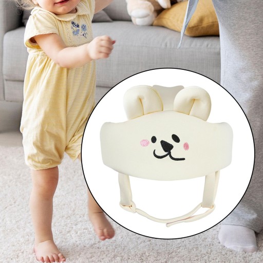 Baby Head Protector Soft Cushion Comfortable No Bumps Infant Baby beige