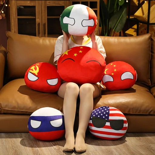 10-50cm Country Ball Toys Plush Polandball Ha