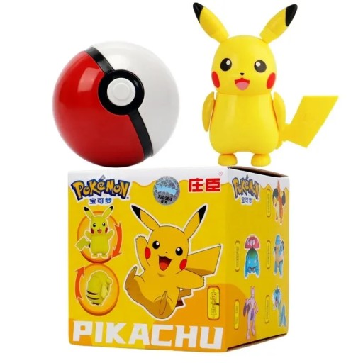 Figurka kolekcjonerska Pokémon Pikachu plastikowa wielokolorowa 3 lata +