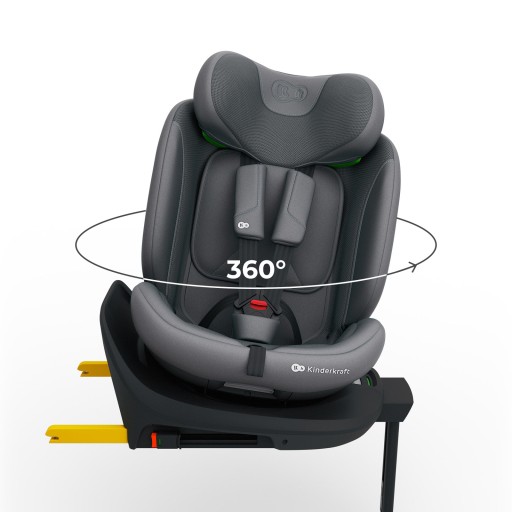 Fotelik samochodowy Kinderkraft i-360 0-36 kg ISOFIX obracane siedzisko