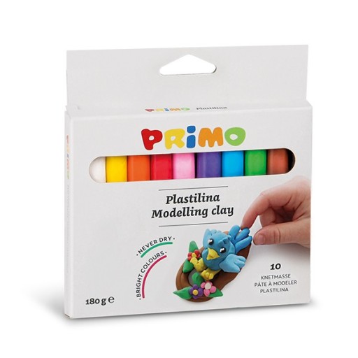 PLASTELINA PRIMO 10 KOLORÓW PO 18 g. 266CP10