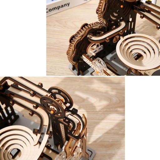 PUZZLE 3D DREWNIANE TOR KULKOWY KULODROM MONTAŻ BEZ KLEJU I NARZĘDZI
