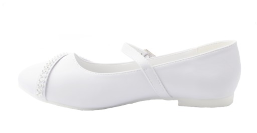 BUTY KOMUNIJNE BALERINKI DZIEWCZĘCE CYRKONIE 33