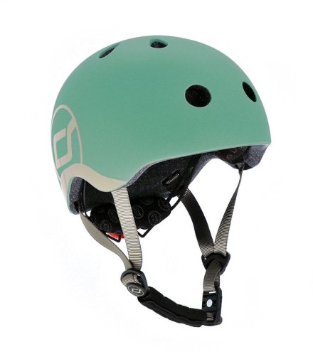 Scoot and Ride kask XXS-S dla dzieci 1-5 lat lampka LED regulacja Forest