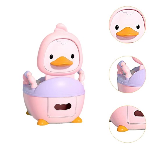 Kids Nocnik Toaleta dla Dziecka Dziewczyny Wygodny Nocnik Przenośny Różowy