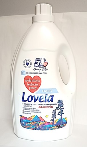 Lovela Baby Mleczko hipoalergiczne do prania koloru dla dzieci 2,9 l
