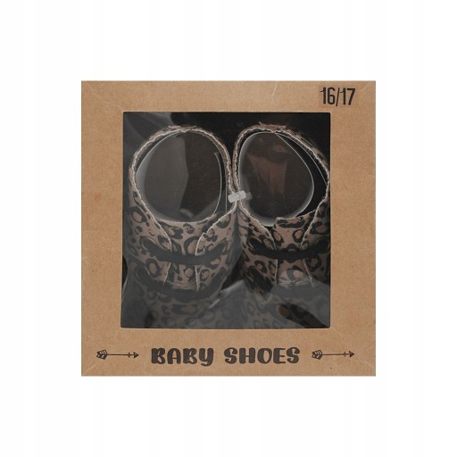 BUCIKI NIEMOWLĘCE PANTERKA 16-17 NIECHODKI BABY SHOES PREZENT BUTY