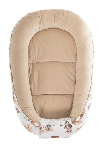Kokon niemowlęcy home&baby 3 el. welwet