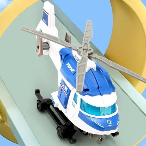 HELIKOPTER KOLOROWY NA BATERIE ŚWIATŁO DŹWIĘK STRAŻ
