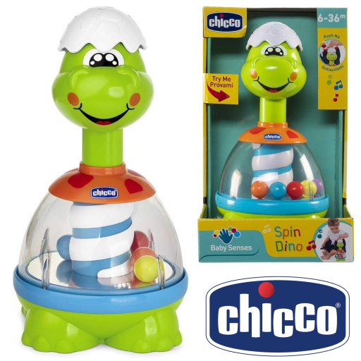 CHICCO BĄCZEK DINO ZABAWKA INTERAKTYWNA MUZYCZNA DINOZAUR DLA DZIECKA