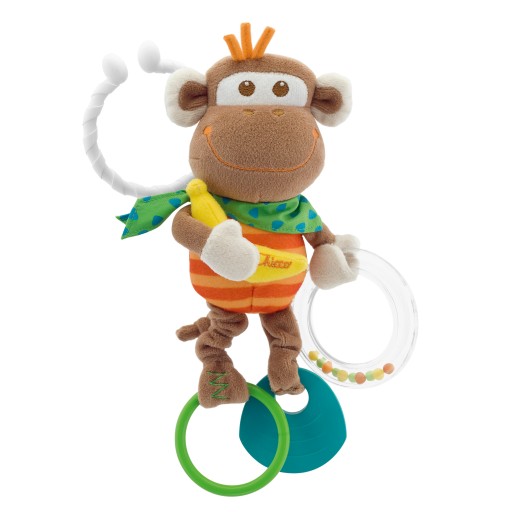 Chicco Monkey Grzechotka wibrująca małpka BabySens