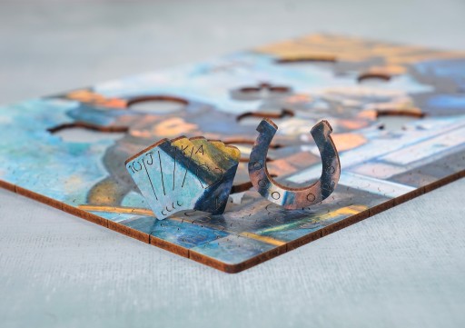 Drewniane puzzle A4 Cezanne Gracze w karty 140 el.