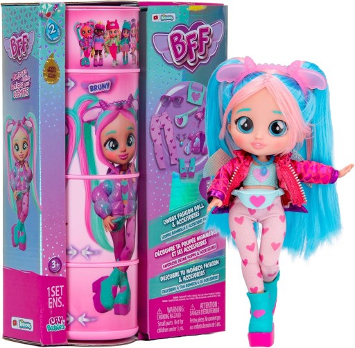 Cry Babies BFF LALKA Bruny LALECZKA DLA DZIECI ZESTAW AKCESORIÓW PREZENT