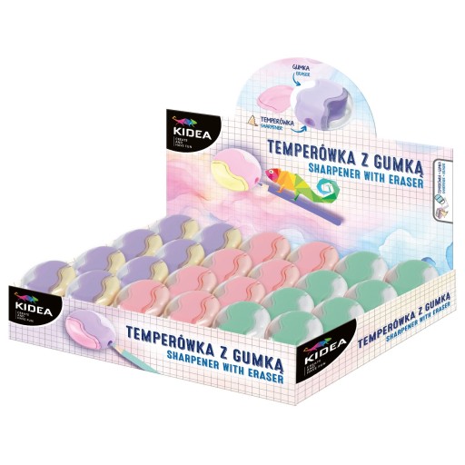 TEMPERÓWKA PASTELOWA PODWÓJNA Z GUMKĄ KIDEA
