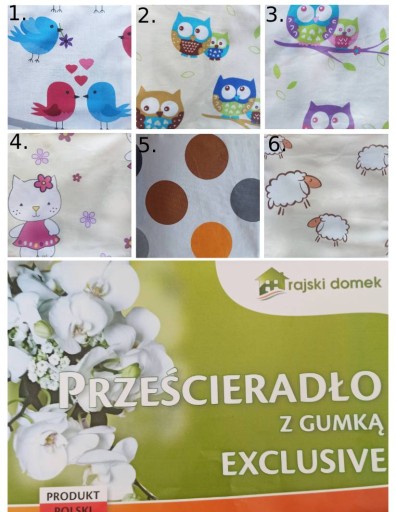 Prześcieradło 80x180 BAWEŁNIANE z gumką 100% bawełna 180x80 DLA DZIECKA