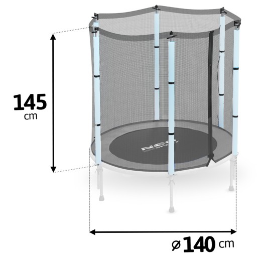 Siatka do trampoliny Neo-sport 140-140 cm