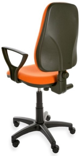 Fotel Obrotowy DESERT Pomarańczowy Tkanina, Wygodny, Ergonomiczny do Biura