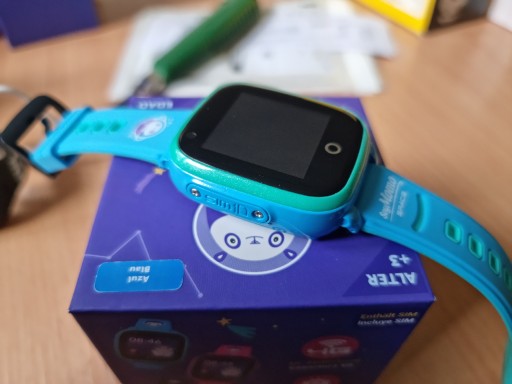 Smartwatch lokalizator GPS SOYMOMO odcienie niebieskiego
