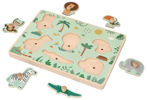 Puzzle Adam Toys 6 elementów Zwierzątka safari
