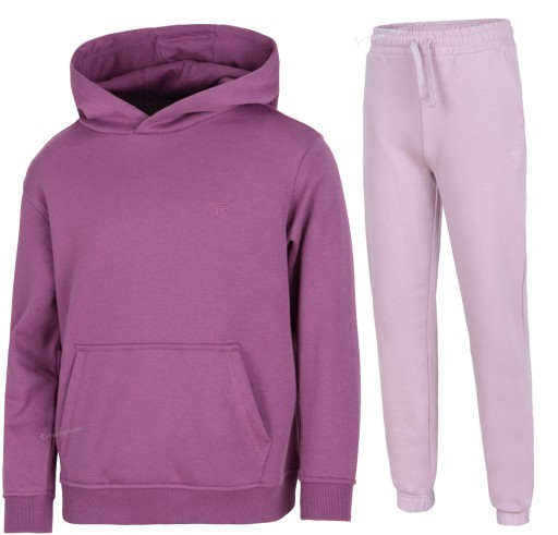 4F OCIEPLANY DZIEWCZĘCY DRES KOMPLET BLUZA SPODNIE / rozm 152