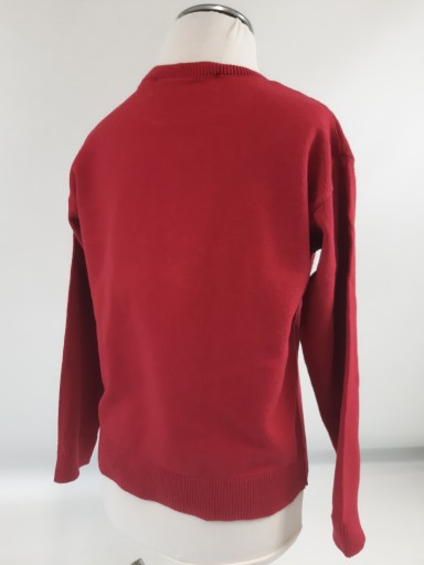 H&M sweterek dziecięcy czerwony bawełna rozmiar 122/128