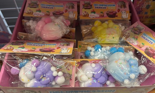 GNIOTEK ZABAWKA sensoryczna ANTYSTRESOWA kocia łapka OMBRE PASTELOWA kolory