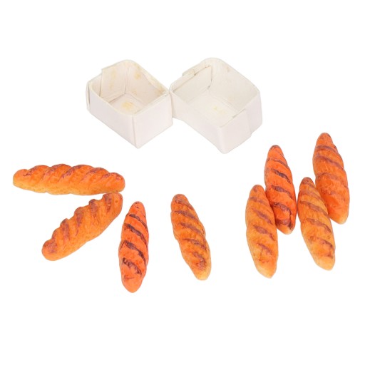 40 sztuk domek dla lalek miniaturowy chleb wysoka symulacja QY