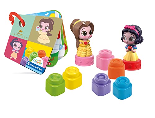 Clementoni - 17843 - Soft Clemmy Disney Princess Playset - Soft Building Bl