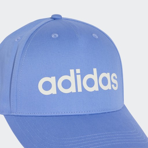 Czapka z Daszkiem Adidas Niebieska z Białym Logo Bawełniana JW6040 # OSFC