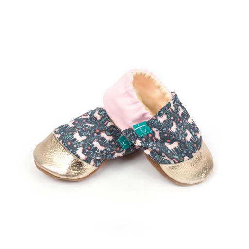 Kapcie dziecięce barefoot, papcie jednorożce TITOT Unicorn Magic r.18