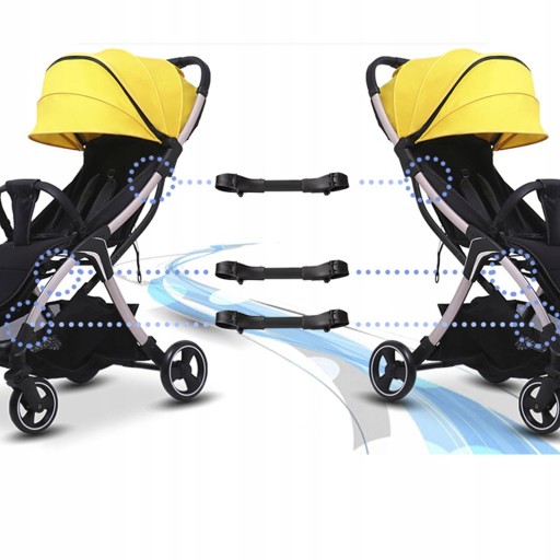 3x Wózek dziecięcy Connecr Safety Durable Linker